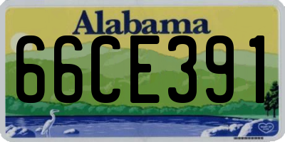 AL license plate 66CE391