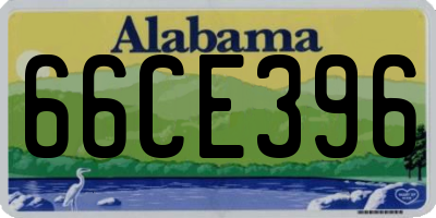 AL license plate 66CE396