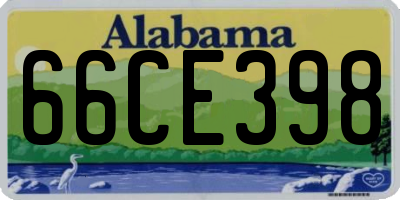 AL license plate 66CE398
