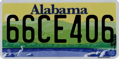 AL license plate 66CE406