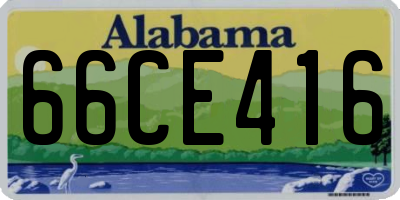 AL license plate 66CE416