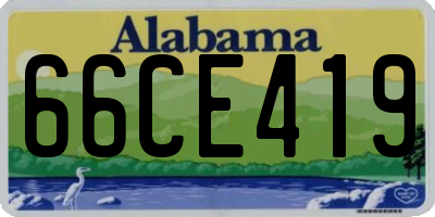 AL license plate 66CE419