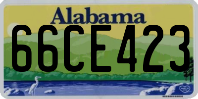 AL license plate 66CE423