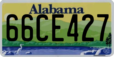AL license plate 66CE427