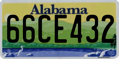 AL license plate 66CE432