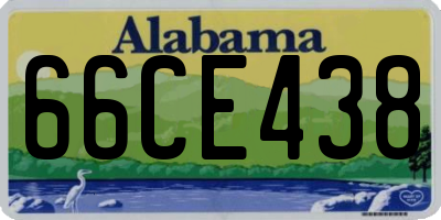 AL license plate 66CE438