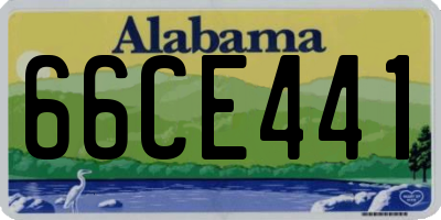 AL license plate 66CE441