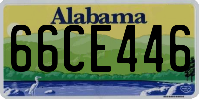 AL license plate 66CE446