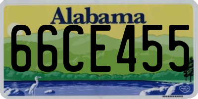 AL license plate 66CE455