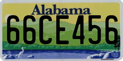 AL license plate 66CE456