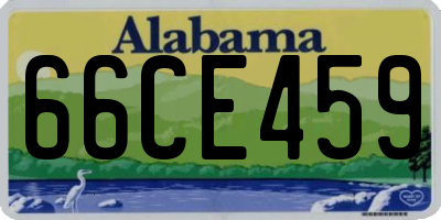 AL license plate 66CE459