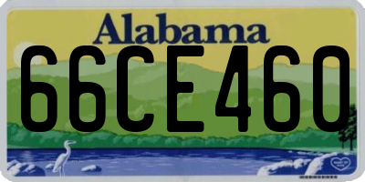AL license plate 66CE460