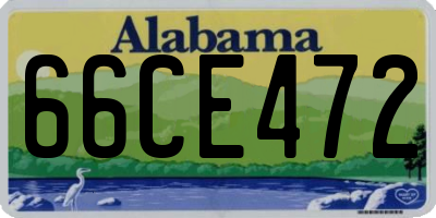 AL license plate 66CE472