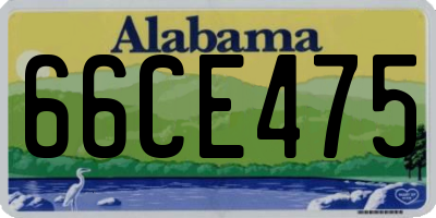 AL license plate 66CE475