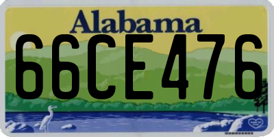 AL license plate 66CE476