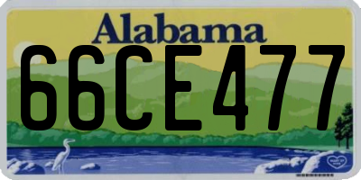 AL license plate 66CE477