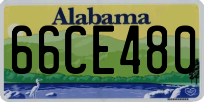 AL license plate 66CE480