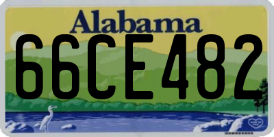 AL license plate 66CE482