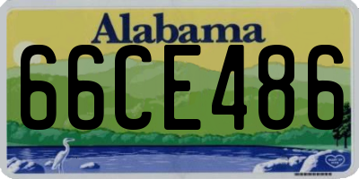 AL license plate 66CE486
