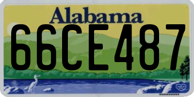 AL license plate 66CE487