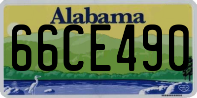 AL license plate 66CE490