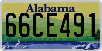 AL license plate 66CE491