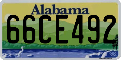 AL license plate 66CE492
