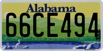 AL license plate 66CE494