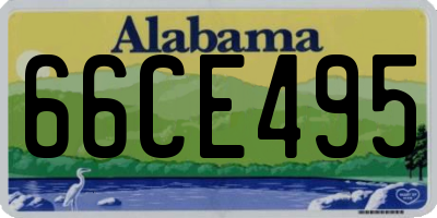 AL license plate 66CE495