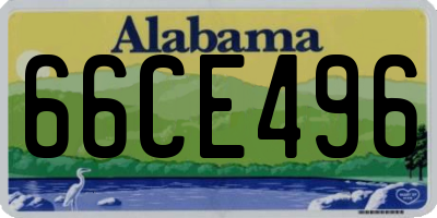 AL license plate 66CE496