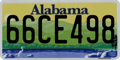 AL license plate 66CE498