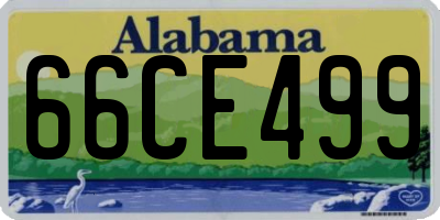 AL license plate 66CE499