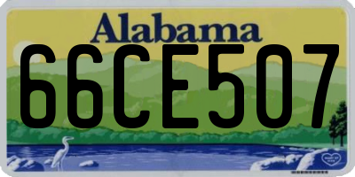 AL license plate 66CE507