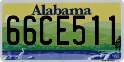 AL license plate 66CE511