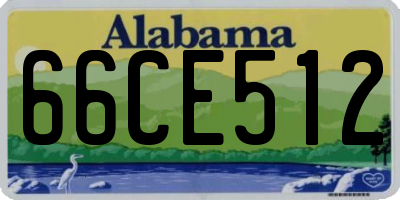 AL license plate 66CE512