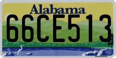 AL license plate 66CE513