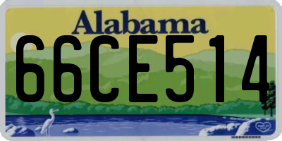 AL license plate 66CE514