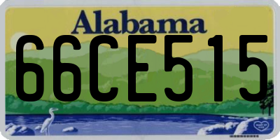AL license plate 66CE515