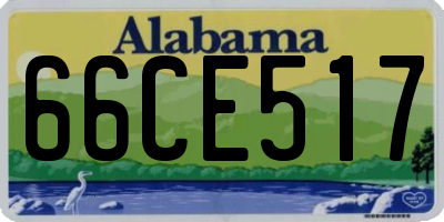 AL license plate 66CE517