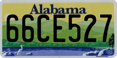 AL license plate 66CE527
