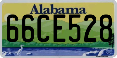 AL license plate 66CE528