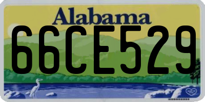 AL license plate 66CE529