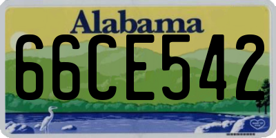 AL license plate 66CE542