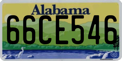 AL license plate 66CE546