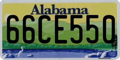 AL license plate 66CE550