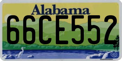 AL license plate 66CE552