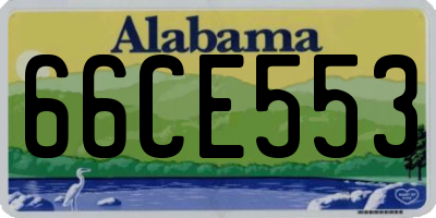 AL license plate 66CE553