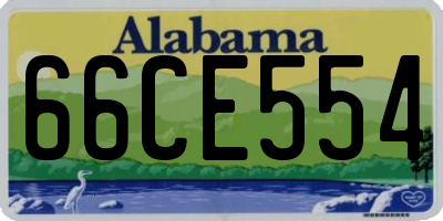 AL license plate 66CE554