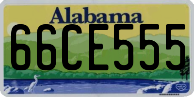 AL license plate 66CE555