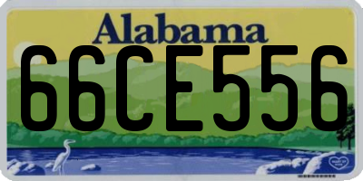 AL license plate 66CE556
